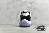 NIKE AIR JORDAN 11 RETRO LOW CONCORD WHITE/BLACK/WHITE 528895-153
