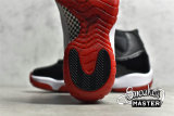 NIKE AIR JORDAN 11 RETRO BRED 2019 BLACK/WHITE/VARSITY RED 378037-061