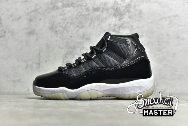 NIKE AIR JORDAN 11 RETRO JUBILEE/25TH ANNIVERSARY BLACK/CLEAR/WHITE/METALLIC SILVER CT8012-011