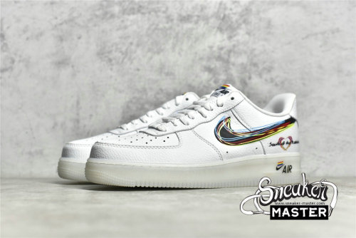 NIKE AIR FORCE 1 LOW BETRUE WHITE/WHITE/MULTI-COLOR CV0258-001