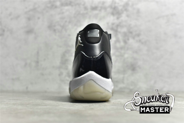 NIKE AIR JORDAN 11 RETRO JUBILEE/25TH ANNIVERSARY BLACK/CLEAR/WHITE/METALLIC SILVER CT8012-011