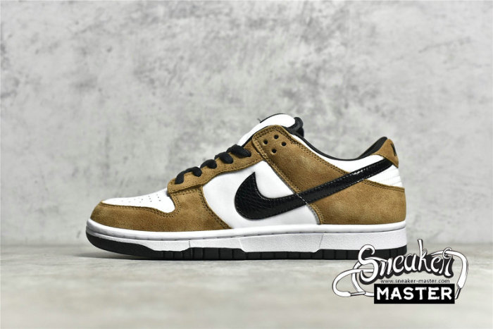 NIKE DUNK LOW PRO SB WHITE/BLACK-TRAIL END BROWN 304292-102
