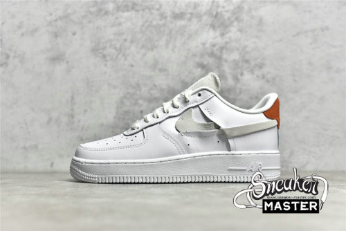 NIKE AIR FORCE 1 LOW VANDALIZED WHITE/PLATINUM TINT-GAME ROYAL-HABANERO RED 898889-103