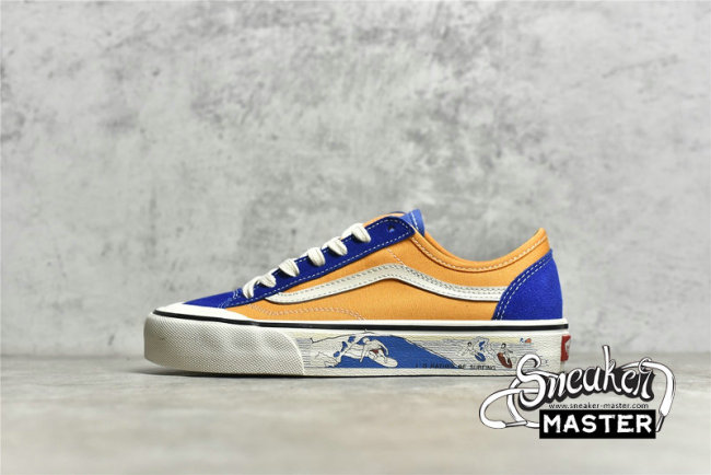 VANS STYLE 36 DECON SF SALT WASH TRUE BLUE/CADMIUM YELLOW VN0A3MVLWYS