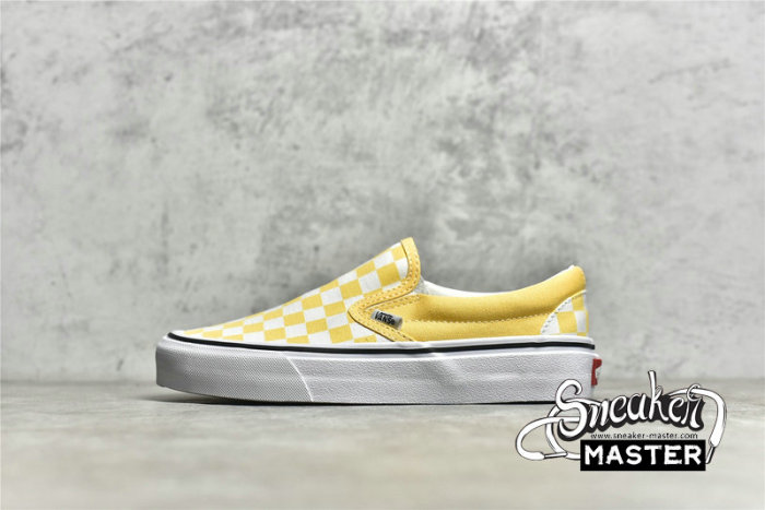 VANS CHECKERBOARD CLASSIC SLIP-ON CYBER YELLOW/CYBER YELLOW/WHITE VN0A33TB42Z