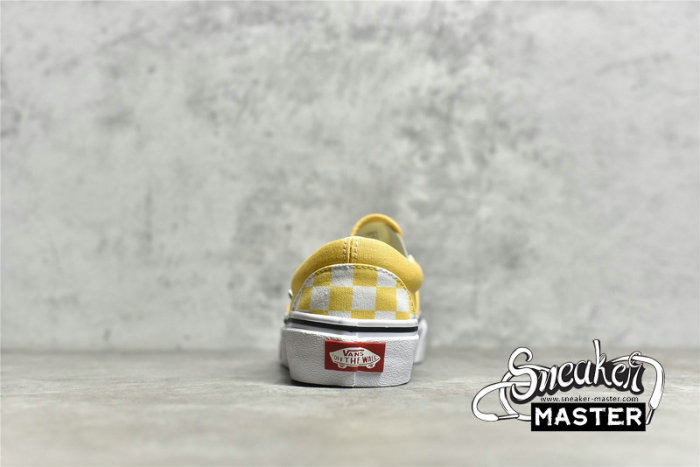 VANS CHECKERBOARD CLASSIC SLIP-ON CYBER YELLOW/CYBER YELLOW/WHITE VN0A33TB42Z