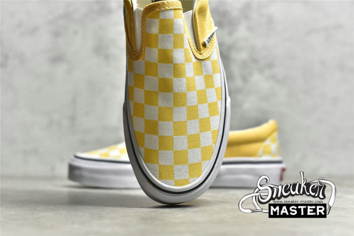VANS CHECKERBOARD CLASSIC SLIP-ON CYBER YELLOW/CYBER YELLOW/WHITE VN0A33TB42Z