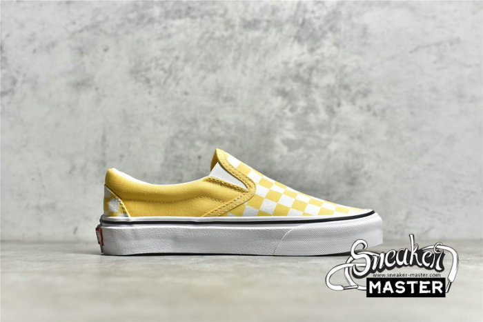 VANS CHECKERBOARD CLASSIC SLIP-ON CYBER YELLOW/CYBER YELLOW/WHITE VN0A33TB42Z