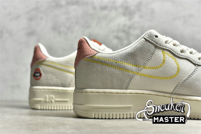 NIKE AIR FORCE 1 LOW 07 PEACE WHITE/SAIL/BLEACHED CORAL/SOLAR FLARE DQ7656-100
