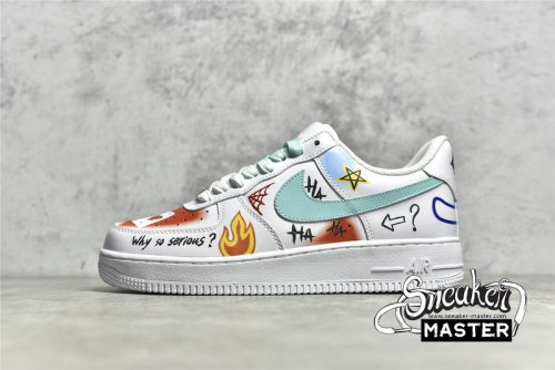 NIKE AIR FORCE 1 LOW 07 WHITE/WHITE/MULTI-COLOR CW2288-111