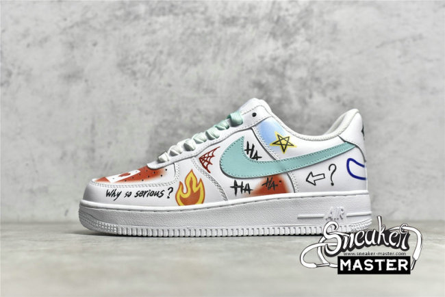 NIKE AIR FORCE 1 LOW 07 WHITE/WHITE/MULTI-COLOR CW2288-111