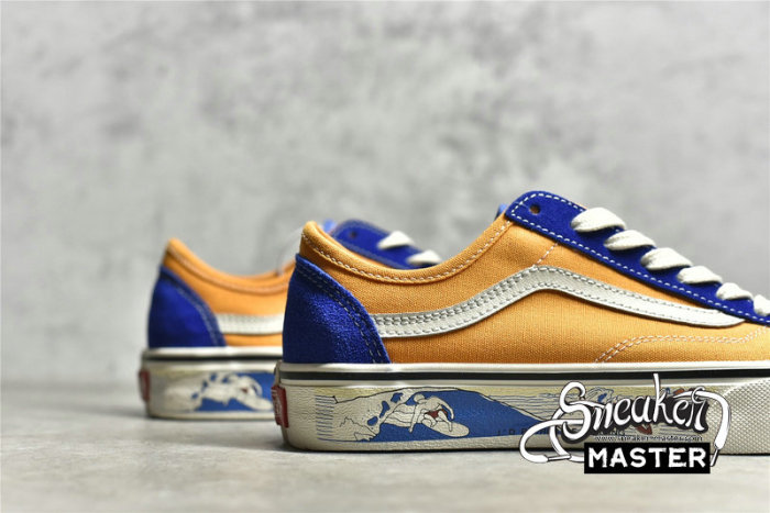 VANS STYLE 36 DECON SF SALT WASH TRUE BLUE/CADMIUM YELLOW VN0A3MVLWYS