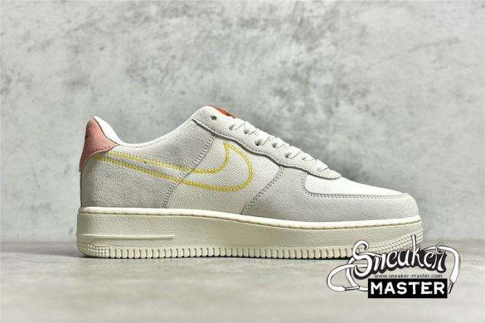 NIKE AIR FORCE 1 LOW 07 PEACE WHITE/SAIL/BLEACHED CORAL/SOLAR FLARE DQ7656-100