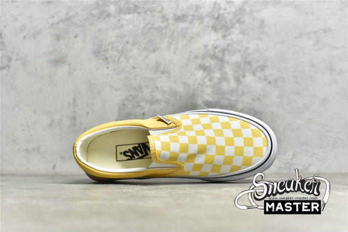 VANS CHECKERBOARD CLASSIC SLIP-ON CYBER YELLOW/CYBER YELLOW/WHITE VN0A33TB42Z