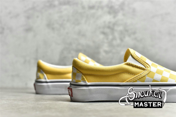 VANS CHECKERBOARD CLASSIC SLIP-ON CYBER YELLOW/CYBER YELLOW/WHITE VN0A33TB42Z