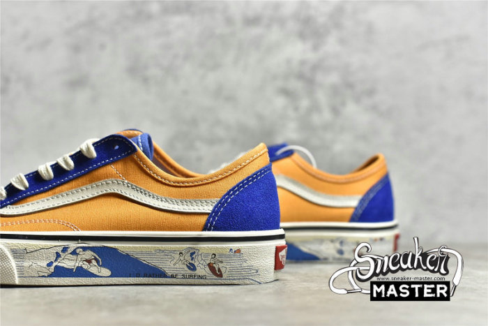 VANS STYLE 36 DECON SF SALT WASH TRUE BLUE/CADMIUM YELLOW VN0A3MVLWYS
