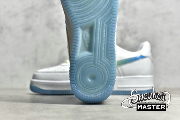 NIKE AIR FORCE 1 LOW 07 SU19 WHITE/FLUORESCENT GREEN-BLUE TO1232-111