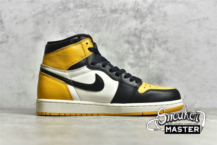 NIKE AIR JORDAN 1 RETRO HIGH OG YELLOW TOE TAXI/BLACK/SAIL 555088-711