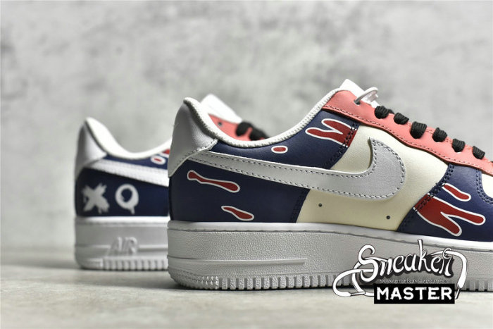 NIKE AIR FORCE 1 LOW 07 WHITE/MULTI-COLOR/BLACK 315115-112