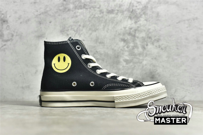 CONVERSE CHINATOWN MARKET X NIKE X CHUCK TAYLOR ALL-STAR HIGH 70S BLACK/BLACK/WHITE 162050C