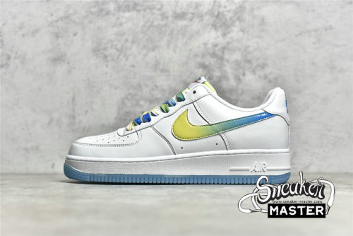 NIKE AIR FORCE 1 LOW 07 SU19 WHITE/FLUORESCENT GREEN-BLUE TO1232-111