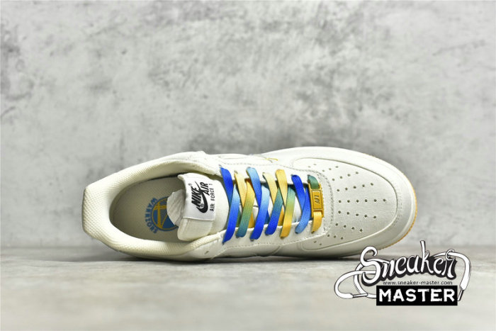 NIKE AIR FORCE 1 LOW 07 BEIGE/YELLOW/BLUE NA2022-004