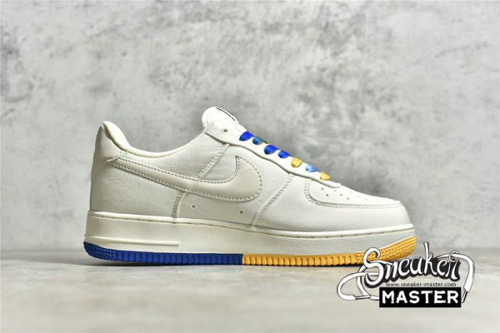 NIKE AIR FORCE 1 LOW 07 BEIGE/YELLOW/BLUE NA2022-004