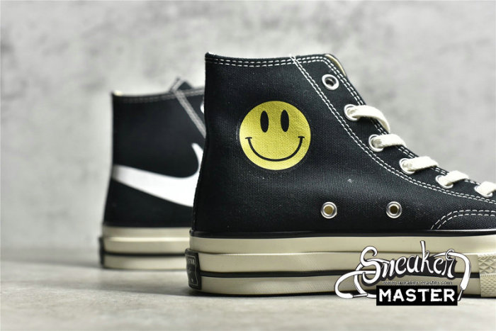 CONVERSE CHINATOWN MARKET X NIKE X CHUCK TAYLOR ALL-STAR HIGH 70S BLACK/BLACK/WHITE 162050C