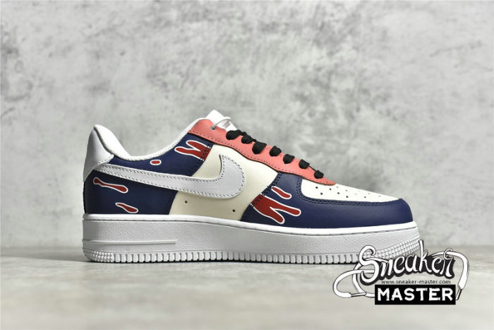 NIKE AIR FORCE 1 LOW 07 WHITE/MULTI-COLOR/BLACK 315115-112