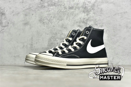 CONVERSE CHINATOWN MARKET X NIKE X CHUCK TAYLOR ALL-STAR HIGH 70S BLACK/BLACK/WHITE 162050C