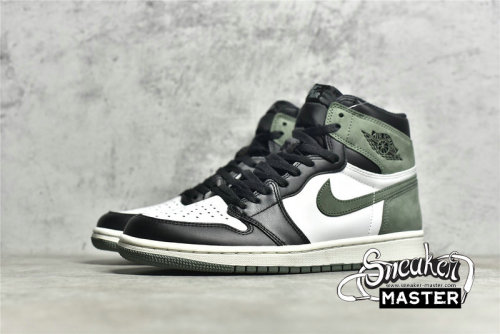 NIKE AIR JORDAN 1 RETRO HIGH OG SUMMIT WHITE/CLAY GREEN-BLACK 555088-135