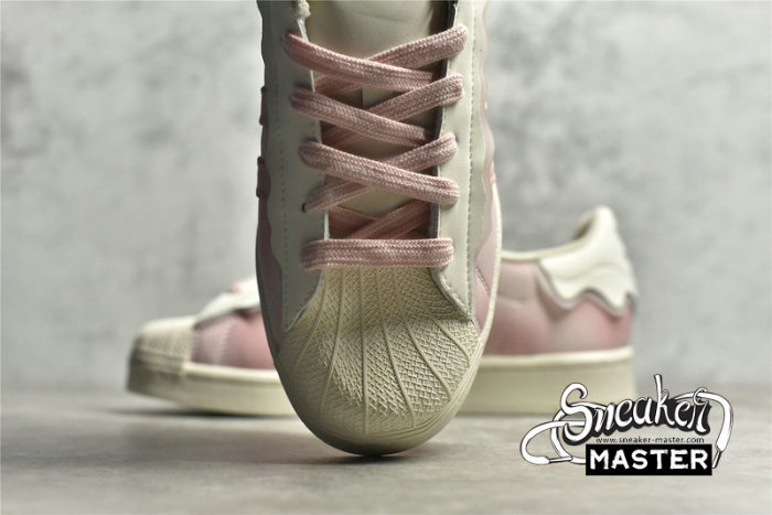 ADIDAS SUPERSTAR SHOES BEIGE/BEIGE/LIGHT PINK GW4441