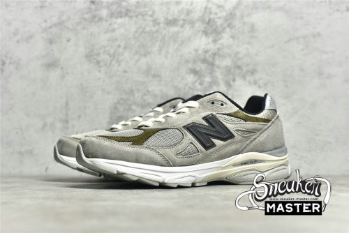 NEW BALANCE 990V3 RUNNING SHOES X JJJJOUND GREY/BLACK/WHITE M990J3