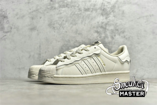 ADIDAS SUPERSTAR SHOES BEIGE/BEIGE/BLACK GW4441