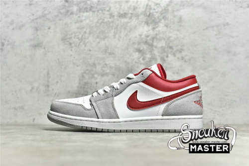 NIKE AIR JORDAN 1 LOW SE LIGHT SMOKE GREY/WHITE/GYM RED DC6991-016