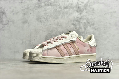 ADIDAS SUPERSTAR SHOES BEIGE/BEIGE/LIGHT PINK GW4441