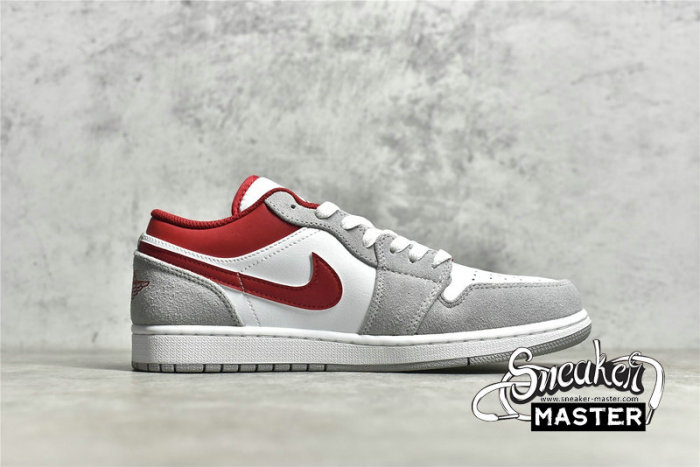 NIKE AIR JORDAN 1 LOW SE LIGHT SMOKE GREY/WHITE/GYM RED DC6991-016