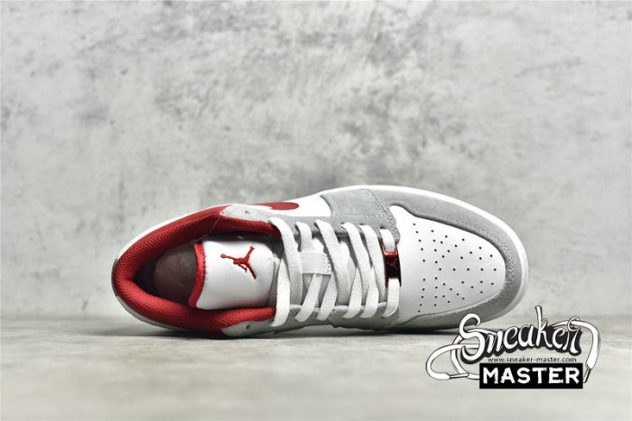 NIKE AIR JORDAN 1 LOW SE LIGHT SMOKE GREY/WHITE/GYM RED DC6991-016