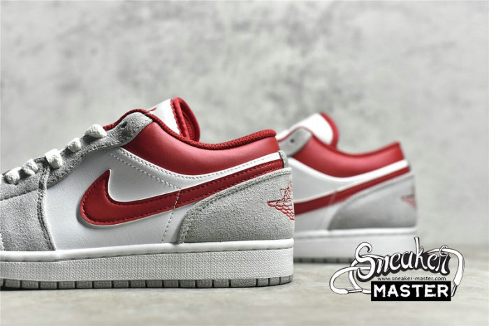 NIKE AIR JORDAN 1 LOW SE LIGHT SMOKE GREY/WHITE/GYM RED DC6991-016