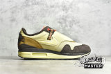 NIKE AIR MAX 1 X TRAVIS SCOTT BAROQUE BROWN/LEMON DROP/WHEAT/CHILE RED DO9392-200