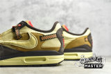 NIKE AIR MAX 1 X TRAVIS SCOTT BAROQUE BROWN/LEMON DROP/WHEAT/CHILE RED DO9392-200