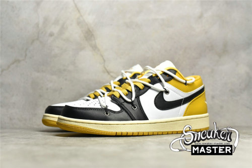 NIKE AIR JORDAN 1 LOW YELLOW/BLACK/WHITE 553558-171