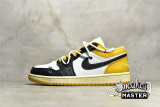 NIKE AIR JORDAN 1 LOW YELLOW/BLACK/WHITE 553558-171