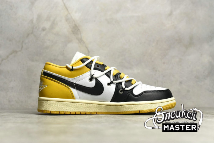 NIKE AIR JORDAN 1 LOW YELLOW/BLACK/WHITE 553558-171