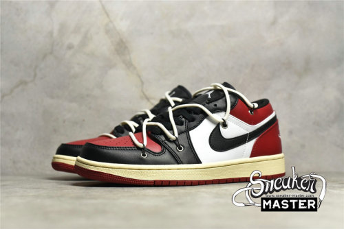 NIKE AIR JORDAN 1 LOW GS BRED TOE GYM RED/WHITE/BLACK 553560-612