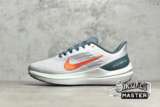 NIKE AIR WINFLO 9 PURE PLATINUM MINERAL/ORANGE/BEIGE DD6203-005