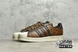 ADIDAS SUPERSTAR SHOES WILD BROWN/BROWN/BEIGE GW4438
