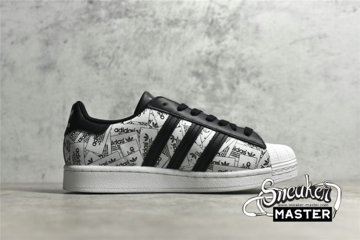 ADIDAS SUPERSTAR LABEL COLLAGE CLOUD WHITE/CORE BLACK/CORE BLACK FV2819