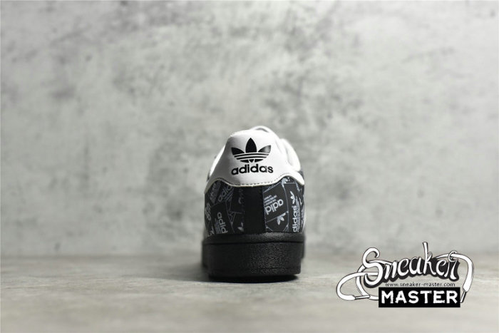 ADIDAS SUPERSTAR ALL OVER PRINT SHOES CORE BLACK/CLOUD WHITE/CLOUD WHITE FV2820
