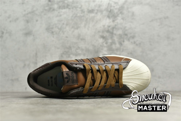 ADIDAS SUPERSTAR SHOES WILD BROWN/BROWN/BEIGE GW4438